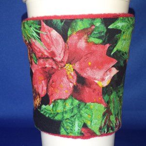 Grande Coffee Cozy Christmas Poinsettia